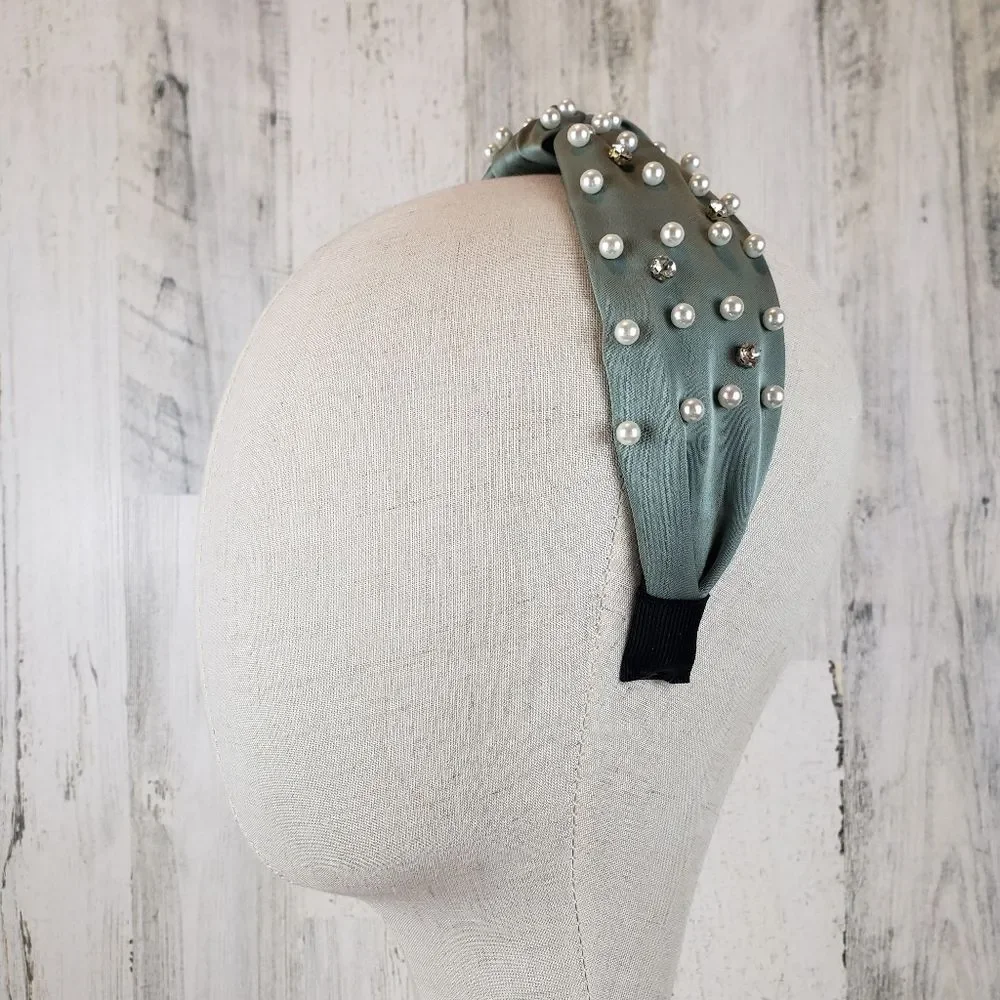 Embellished Top Knot Headband